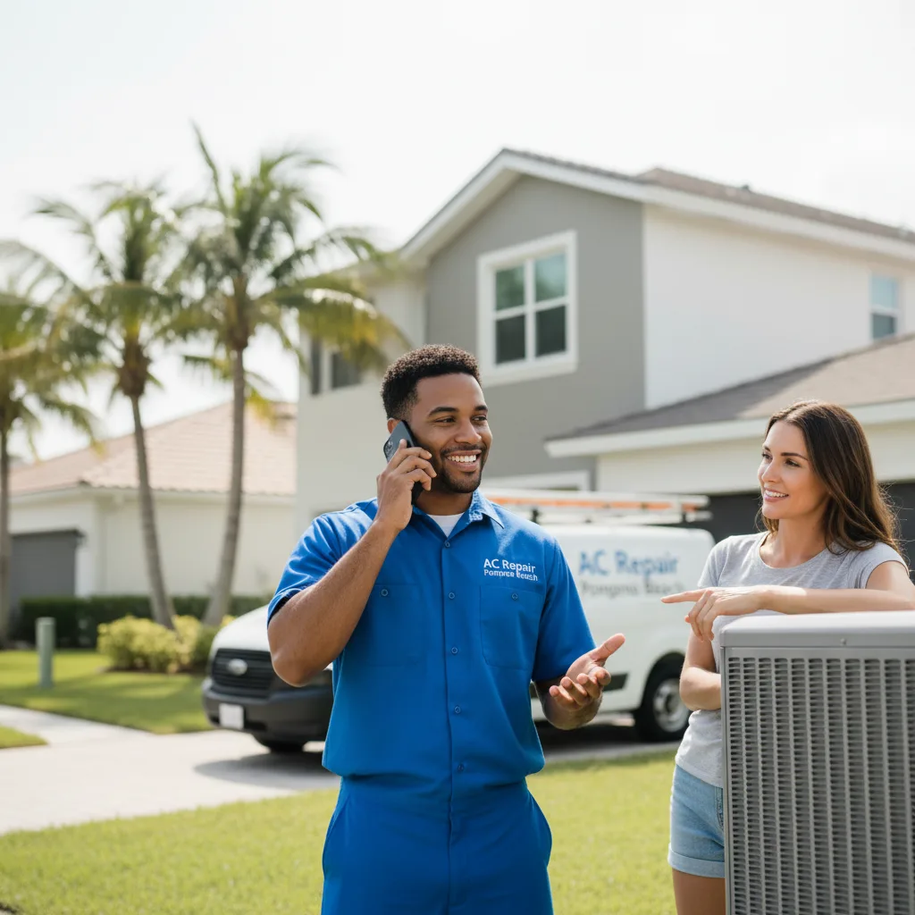 AC Repair Pompano Beach customer support in Paradise
